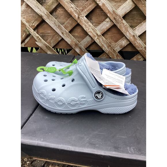 Crocs Baya K Lined Clogs, Unisex Children's Clogs Size 13 - Picture 2 of 4